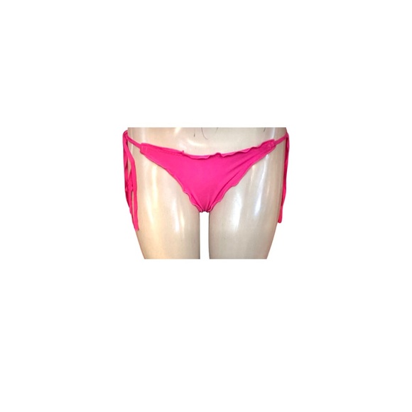 Vitamin A Scrunchy Side Fringe Bikini Bottoms M - Picture 1 of 5